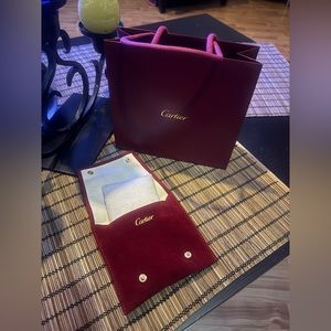 Cartier bag and pouch